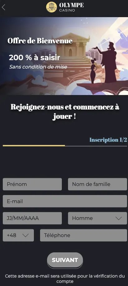 Olympe casino fr, olympe casino mon compte
